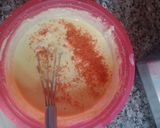 A picture of step 1 of Steam besan pizza cutlats.