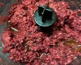 A picture of step 2 of Beetroot Hummus.
