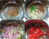 A picture of step 2 of Guvarfali Subji and Rice.