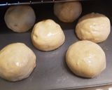 A picture of step 6 of Eggless bread rolls.