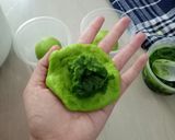 Foto langkah ke 4 dari resep Matcha Latte Custard Cup Bread.