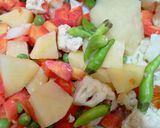 A picture of step 3 of Mix vegetables.