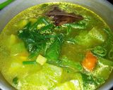 Foto langkah ke 6 dari resep Jukut Jepang Mekuah Bumbu Bali (Labu Siam Berkuah+Daun mudanya).