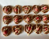 A picture of step 4 of Rolo and Pretzels Christmas treats.