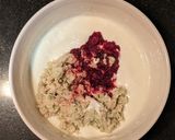 A picture of step 5 of Quinoa beetroot pachadi.