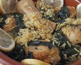 Foto del paso 6 de la receta: Pollo al limón con espinacas