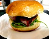 A picture of step 4 of My Sausage Smoked Bacon & Cheese Barm. 💛.
