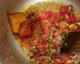 A picture of step 1 of Bhunna gosht(mutton masala).