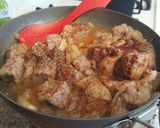 A picture of step 6 of Beef Stroganoff.