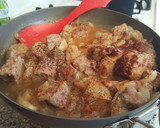 A picture of step 6 of Beef Stroganoff.