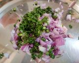 A picture of step 1 of Missi Roti.