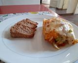 Foto del paso 6 de la receta: Soufflé de calabaza con colchón de verduras