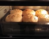 A picture of step 2 of Palak Corn Burger/Whole wheat homemade buns.