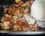 A picture of step 3 of Apple bread Halwa.