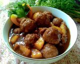 Foto langkah ke 9 dari resep Semur bola2 daging isi telur puyuh.