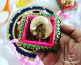 A picture of step 6 of Green gram dal ladoo(moong dal).