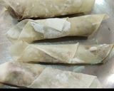 A picture of step 3 of Dragon rolls.