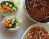 A picture of step 8 of GOI CUON: Vietnamese Fresh Spring Rolls🥗🦐.