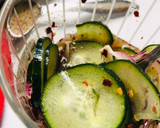 A picture of step 4 of Pickled Cucumber.