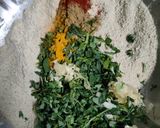 A picture of step 1 of Jowar fenugreek thalipeeth.