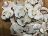 Cerdo horneado con champiñones