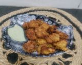 A picture of step 5 of Lauki Bhajia.