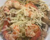 Foto del paso 9 de la receta: Spaghetti con calabacín, champiñón y gambones
