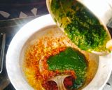 A picture of step 3 of Lasooni Palak Tadka (Spinach Tadka Lasooni Sindhi style).