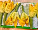 A picture of step 2 of Zucchini Blossom Fritters.