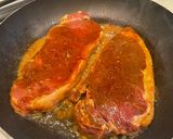 A picture of step 3 of Tamari Marinated Sirloin Steak with Coconut Jasmine Rice 🍚.