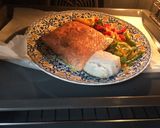 Foto del paso 1 de la receta: Salmón y bacalao al horno con pimentos