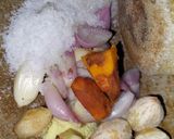 Foto langkah ke 1 dari resep Sayur Santan Bayam,labu kuning dan kacang panjang.
