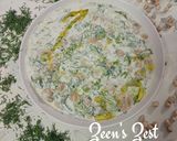 A picture of step 4 of Tzatziki Chickpea Dip - A Fusion Dip.