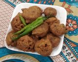 A picture of step 5 of Masala gota.