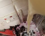 A picture of step 2 of My Blueberry Milk shake.