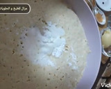 صورة لخطوة 2 من وصفة مطلوع السميد من اروع مايكون أخف من القطن ولذيذ جداً