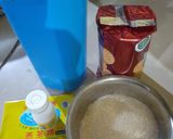 Foto langkah ke 1 dari resep Puding Regal Milk Choklat Pandan.