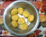 A picture of step 1 of Kofta Biryani.