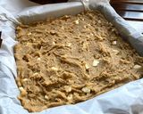 A picture of step 2 of Squillionaire blondies.