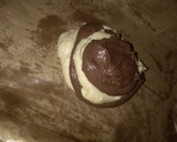 A picture of step 8 of Rectangular zebra cake#4 wks challenge.