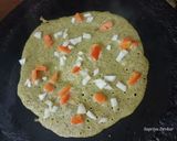 A picture of step 3 of Kala chana uthappaam.