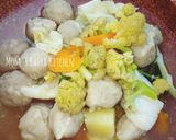 Foto langkah ke 6 dari resep Sup Bakso Sayur.