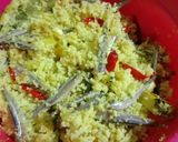 Foto langkah ke 5 dari resep Pepes Mairo "ikan teri basah".