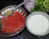 A picture of step 1 of Bread Masala Upma.