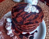 A picture of step 3 of Chocolate banana pancakes.
