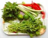 Hình bước làm 3 của món Gỏi Bưởi Chay