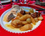 Une image de l'étape 8 de Poularde rôtie aux fruits d'hiver caramélisés.