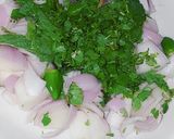 A picture of step 1 of Chicken chapli kababs.