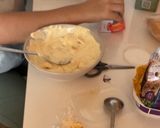Hình bước làm 1 của món Mochi nhân kem xoài siêu dễ!