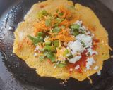 A picture of step 4 of Oats Vegetable Paneer Chilla.